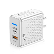 Load image into Gallery viewer, 65W GaN PD 33W USB Type C Charger Adapter For MacBook Pro Laptop Protable Wall Adapter For iPhone 13 14 Huawei Xiaomi Samsung