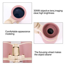 Load image into Gallery viewer, 4*30 Multicolour Binoculars Outdoor High Power HD Rubber Non-Slip Handle Telescope Children's Toy