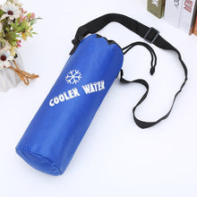 Load image into Gallery viewer, Oxford Cloth Portable Folding Snow Kettle Bag Large Capacity Round Aluminum Foil Insulated Cold Bottle Set One Shoulder Portable Outdoor Items