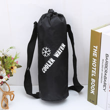 Load image into Gallery viewer, Oxford Cloth Portable Folding Snow Kettle Bag Large Capacity Round Aluminum Foil Insulated Cold Bottle Set One Shoulder Portable Outdoor Items