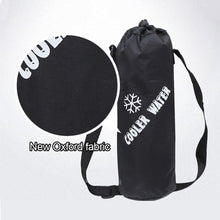 Load image into Gallery viewer, Oxford Cloth Portable Folding Snow Kettle Bag Large Capacity Round Aluminum Foil Insulated Cold Bottle Set One Shoulder Portable Outdoor Items