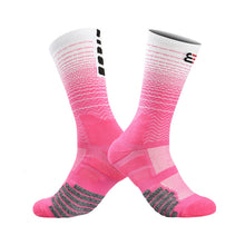 Load image into Gallery viewer, Intermediate Gradient Professional Basketball Football Socks Thick Towel Bottom Non-Slip Riding Socks Sports Accessories 39-45 Yards