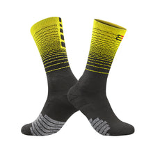 Load image into Gallery viewer, Intermediate Gradient Professional Basketball Football Socks Thick Towel Bottom Non-Slip Riding Socks Sports Accessories 39-45 Yards