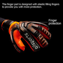 Load image into Gallery viewer, 1 Pair Children Adult Professional Soccer Goalkeeper Gloves Thickened Latex Sports Gloves With Finger Protection Protective Equipment