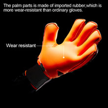 Load image into Gallery viewer, 1 Pair Children Adult Professional Soccer Goalkeeper Gloves Thickened Latex Sports Gloves With Finger Protection Protective Equipment