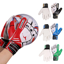 Load image into Gallery viewer, 1 Pair Children Adult Professional Soccer Goalkeeper Gloves 4MM Thick Latex Anti-Slip Wear-Resistant Training Gloves With Finger Protection Equipment