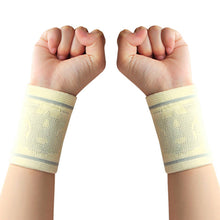 Load image into Gallery viewer, 1 Pair Female Sports Wrist Guard Sports Fitness Basketball Tennis Running Knitted Hand Support Wrist Strap Ultra-Thin Invisible Cold Wipe Sweat Absorbent Strap