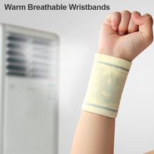 Load image into Gallery viewer, 1 Pair Female Sports Wrist Guard Sports Fitness Basketball Tennis Running Knitted Hand Support Wrist Strap Ultra-Thin Invisible Cold Wipe Sweat Absorbent Strap