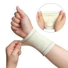 Load image into Gallery viewer, 1 Pair Female Sports Wrist Guard Sports Fitness Basketball Tennis Running Knitted Hand Support Wrist Strap Ultra-Thin Invisible Cold Wipe Sweat Absorbent Strap