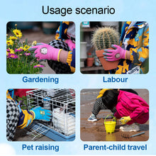 Load image into Gallery viewer, 1 Pair Children Nitrile Cartoon Protective Gloves Camping Gardening Plucking Picking Beach Comb Thick Anti-Slip Wear-Resistant Latex Gloves