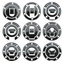 Load image into Gallery viewer, Motorcycle Carbon Fiber Fuel Gas Oil Cap Tank Pad Tankpad Protector Sticker For Honda Suzuki Kawasaki Yamaha