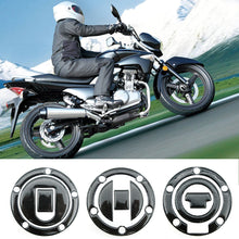 Load image into Gallery viewer, Motorcycle Carbon Fiber Fuel Gas Oil Cap Tank Pad Tankpad Protector Sticker For Honda Suzuki Kawasaki Yamaha