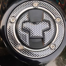 Load image into Gallery viewer, Motorcycle Carbon Fiber Fuel Gas Oil Cap Tank Pad Tankpad Protector Sticker For Honda Suzuki Kawasaki Yamaha