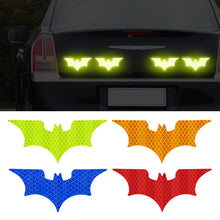 Load image into Gallery viewer, 3Pcs Car Reflective Sticker Reflective Tape Warning Stickers Night Safe Bat Style Decoration Motorcycle Helmet Decals Accessoire