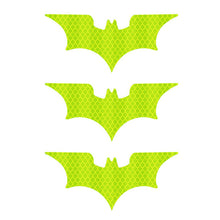 Load image into Gallery viewer, 3Pcs Car Reflective Sticker Reflective Tape Warning Stickers Night Safe Bat Style Decoration Motorcycle Helmet Decals Accessoire