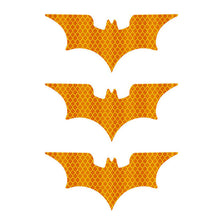 Load image into Gallery viewer, 3Pcs Car Reflective Sticker Reflective Tape Warning Stickers Night Safe Bat Style Decoration Motorcycle Helmet Decals Accessoire