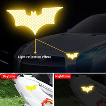 Load image into Gallery viewer, 3Pcs Car Reflective Sticker Reflective Tape Warning Stickers Night Safe Bat Style Decoration Motorcycle Helmet Decals Accessoire