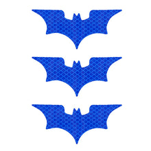 Load image into Gallery viewer, 3Pcs Car Reflective Sticker Reflective Tape Warning Stickers Night Safe Bat Style Decoration Motorcycle Helmet Decals Accessoire