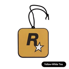 Load image into Gallery viewer, Car Fragrance R Star Car Long-lasting Aromatherapy Fragrance Piece Net Trend Yellow Pendant Decoration Car Deodorization