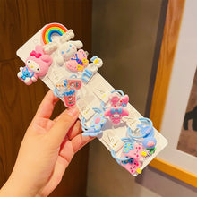Load image into Gallery viewer, Cute Cartoon Hair Rope Hair Clip Set Colorful Flower Animal Hairpin Hair Rope Hair Accessories for Girls