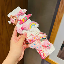 Load image into Gallery viewer, Cute Cartoon Hair Rope Hair Clip Set Colorful Flower Animal Hairpin Hair Rope Hair Accessories for Girls