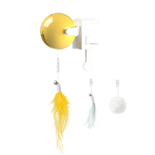 Load image into Gallery viewer, Automatic Electric Cat Teaser Toy Up Down Interactive Trainning Toy Pet Cats Feather Furball Pendant Teaser Balls