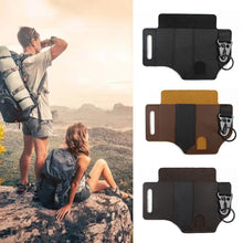 Load image into Gallery viewer, Multifunctional Storage Waist Pack EDC Tactical Tools Flashlight Key Pen Belt Leather Bag Outdoor Camping Survival Hunting External Waist Clip