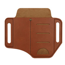 Load image into Gallery viewer, Multifunctional Storage Waist Pack EDC Tactical Tools Flashlight Key Pen Belt Leather Bag Outdoor Camping Survival Hunting External Waist Clip
