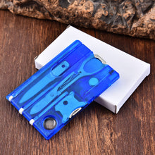 Load image into Gallery viewer, Multifunctional EDC Tool Card Outdoor Camping Survival Emergency Travel Tool Combination Knife Screwdriver Pen Portable Pocket Gadget