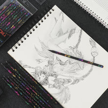 Load image into Gallery viewer, 12pcs/lot HB Pencils with Rhinestone Cool Black Pencils School Kids Writing Drawing Pencils Stationery Supplies