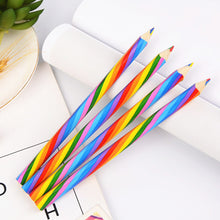 Load image into Gallery viewer, 4pcs/Lot Concentric Rainbow Colored Pencil Painting Crayon Kids Drawing Pencil Crayons Set School Scrapbooking Journal Colors Pencils