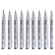 Load image into Gallery viewer, 1pc/9pcs Waterproof Art Markers Painting Needle Pen Fast Dry Fineliner School Drawing Sketching Journal Writing Stationery Supplies