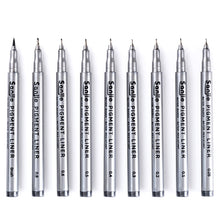 Load image into Gallery viewer, 1pc/9pcs Waterproof Art Markers Painting Needle Pen Fast Dry Fineliner School Drawing Sketching Journal Writing Stationery Supplies