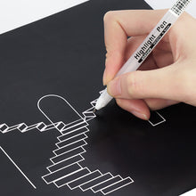 Load image into Gallery viewer, 0.8mm White Gold Silver Colorful Highlighter Drawing Sketching Painting Highlight Pens Greeting Cards Marker Art Stationery Supplies