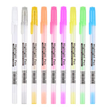 Load image into Gallery viewer, 0.8mm White Gold Silver Colorful Highlighter Drawing Sketching Painting Highlight Pens Greeting Cards Marker Art Stationery Supplies