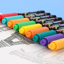 Load image into Gallery viewer, 12/24/36/60 Colors Acrylic Marker Set Glass Rock Metal Paint Pens Brush Set for Calligraphy Painting Drawing DIY Graffiti Art Supplies