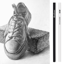Load image into Gallery viewer, 12pcs Black White Color Oil Based Pencil Drawing Sketching Artist Pencils Art Learning School Stationery Supplies
