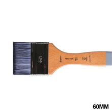 Load image into Gallery viewer, 1pc Flat Head Oil Painting Acrylic Row Brush Gouache Watercolor Artist Paint Wall Painting Nylon Hair Beech Rod Clean Brush