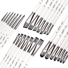 Load image into Gallery viewer, 7/10Pcs Painting Brushes Set Art Acrylic Gouache Oil Watercolor Painting Artist Nylon Hair Beech Wood Rod Brush Set