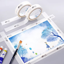 Load image into Gallery viewer, Masking Tape for Watercolor Painting Oil Painting Artist Washi Tape Sketch Fixation Sticky Traceless Tape 2.5cm*20m