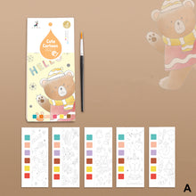 Load image into Gallery viewer, 20Sheets Children DIY Watercolor Painting Book with Paint Kids Gouache Graffiti Picture Coloring Drawing Books Bithday Christmas Gifts