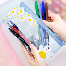 Load image into Gallery viewer, Daisy Flower Transparent Pencil Case School Pencil Box Pencil Case Pencil Bag School Supplies Stationery Bag