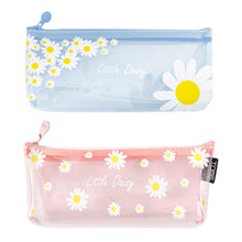 Load image into Gallery viewer, Daisy Flower Transparent Pencil Case School Pencil Box Pencil Case Pencil Bag School Supplies Stationery Bag