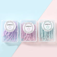 Load image into Gallery viewer, 1Box Colorful Paper Clip Metal Clips Memo Clip Bookmarks Stationery Office Accessories School Supplies Length 28mm/50mm