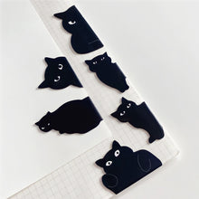 Load image into Gallery viewer, Creative Black Cat Magnetic Bookmark Stationery Students Gifts Book Clip Personality Pagination Mark School Supplies