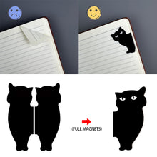 Load image into Gallery viewer, Creative Black Cat Magnetic Bookmark Stationery Students Gifts Book Clip Personality Pagination Mark School Supplies