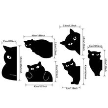 Load image into Gallery viewer, Creative Black Cat Magnetic Bookmark Stationery Students Gifts Book Clip Personality Pagination Mark School Supplies
