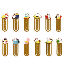 Load image into Gallery viewer, Cute Cat Bookmarks Metal Book Clips Japanese Style Brass Paper Page Holder Book Clip Stationery Reading Pagination Tools School Office Supplies