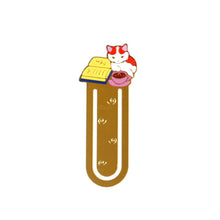 Load image into Gallery viewer, Cute Cat Bookmarks Metal Book Clips Japanese Style Brass Paper Page Holder Book Clip Stationery Reading Pagination Tools School Office Supplies