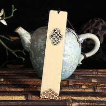 Load image into Gallery viewer, Creative Retro Sandalwood Bookmark Chinese Style Engraving Book Clips Gifts Moon Tree Mountain Wooden Page Holder School Office Supplies